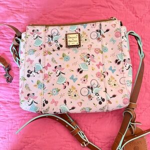 Dooney & Bourke Pink Minnie Mouse Floral Crossbody Bag